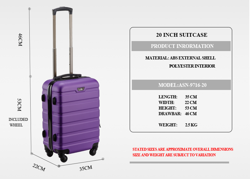 biggest suitcase size in cm